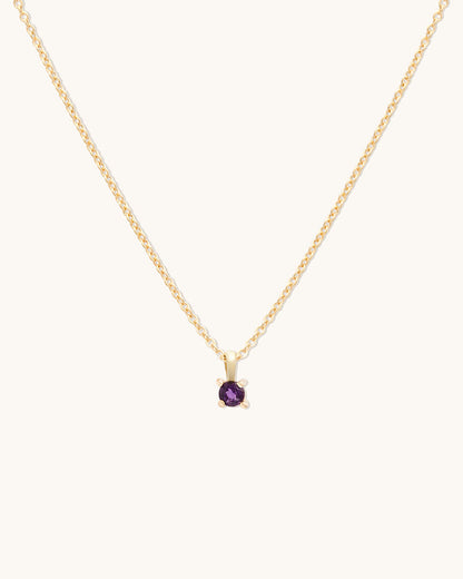 Amethyst Birthstone Necklace
