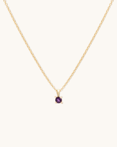 Amethyst Birthstone Necklace