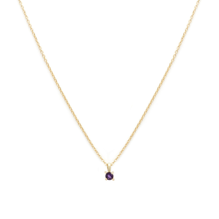 Amethyst Birthstone Necklace