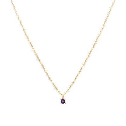 Amethyst Birthstone Necklace