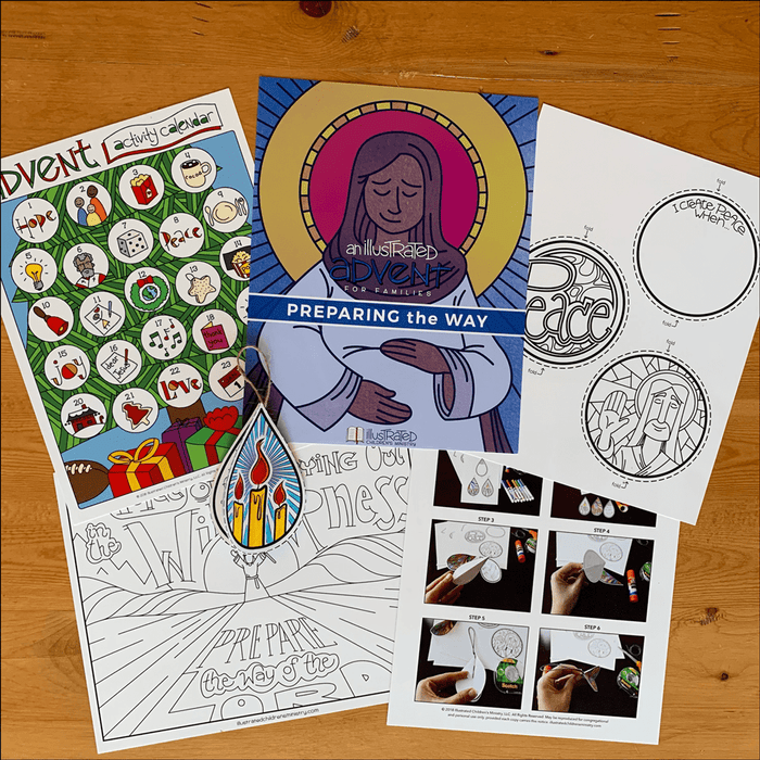 An Illustrated Advent for Families: Preparing the Way Devotional Guide
