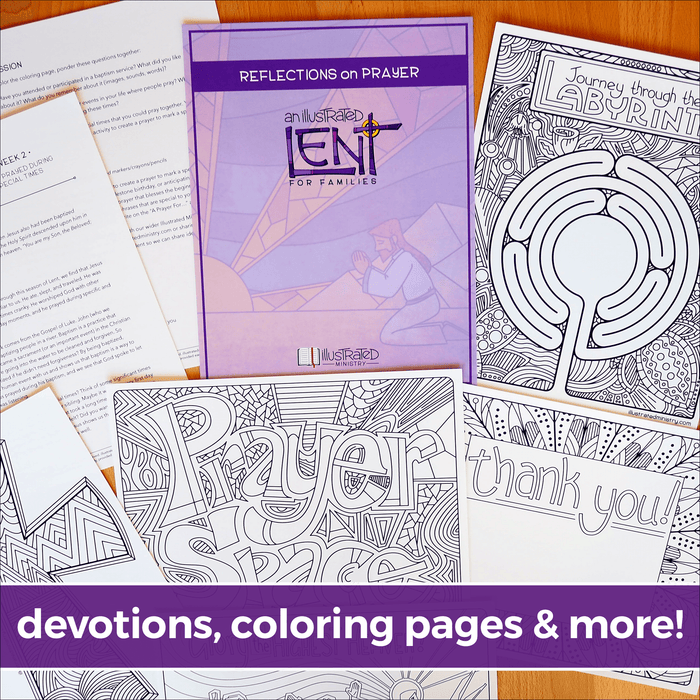 An Illustrated Lent for Families: Reflections on Prayer