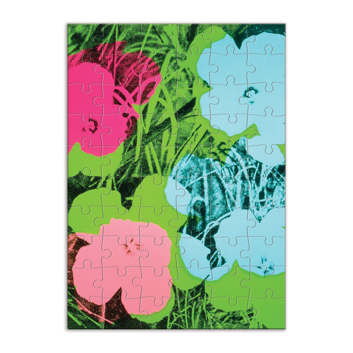 Andy Warhol Flowers Greeting Card Puzzle Greeting Card Puzzles Andy Warhol Collection