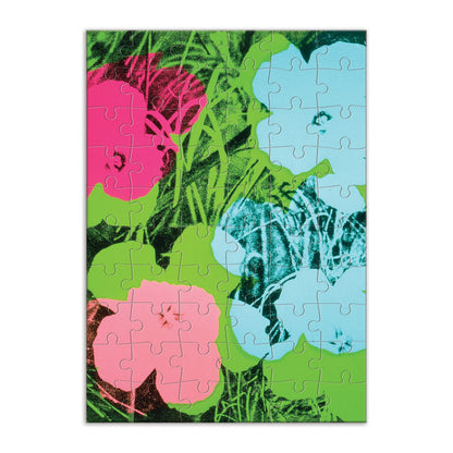 Andy Warhol Flowers Greeting Card Puzzle Greeting Card Puzzles Andy Warhol Collection
