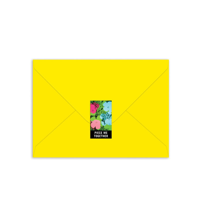 Andy Warhol Flowers Greeting Card Puzzle Greeting Card Puzzles Andy Warhol Collection