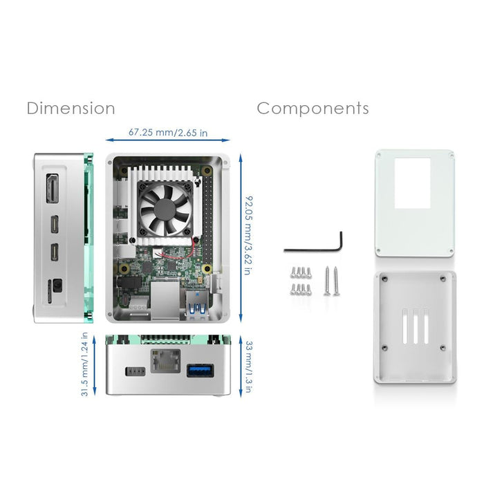 Anidees Google Coral Dev Board Case by Anidees - The Pi Hut