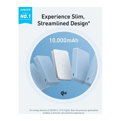 Anker MagGo Slim Wireless Power Bank 10,000mAh - White | A1664H21