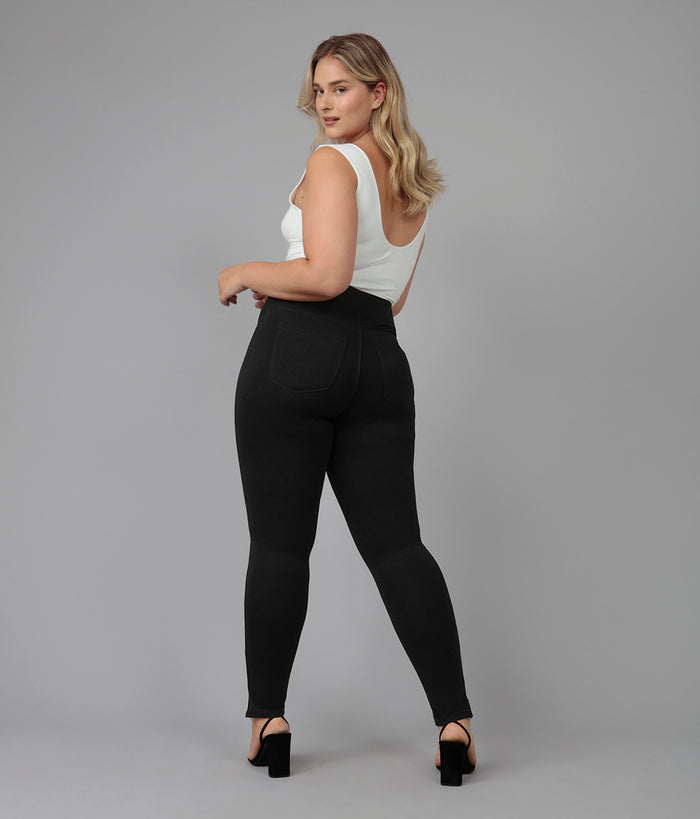 Anna-JBLK High Rise Leggings