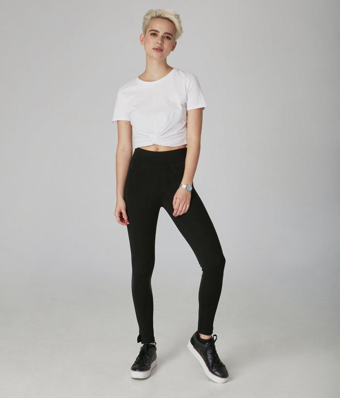 Anna-JBLK High Rise Leggings