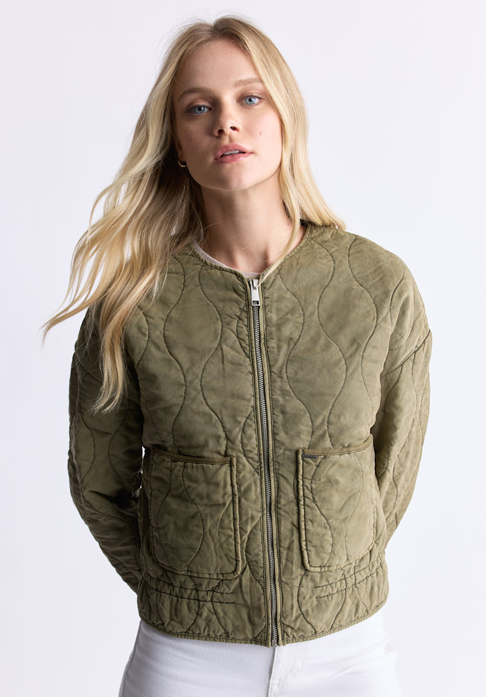 Buffalo Women Jackets Green Woven Coat