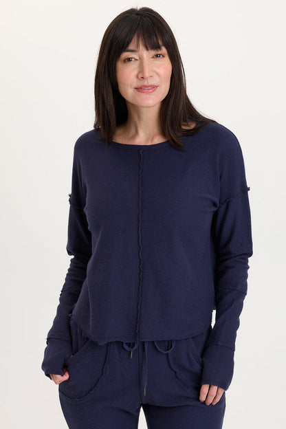 Wearables Annika Long Sleeve Boat Neck Top