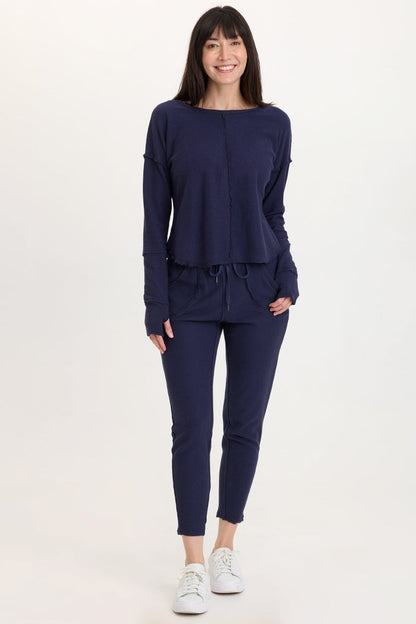 Wearables Annika Long Sleeve Boat Neck Top