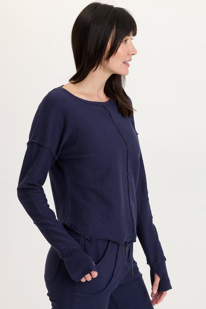 Wearables Annika Long Sleeve Boat Neck Top