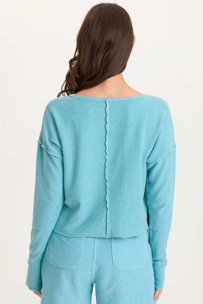 Wearables Annika Long Sleeve Boat Neck Top
