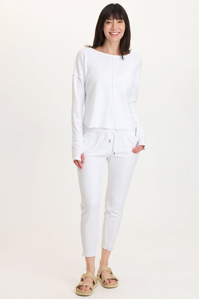 Wearables Annika Long Sleeve Boat Neck Top