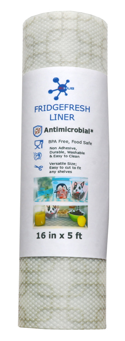 Antibacterial Fridge Liner Roll, BPA Free, Food Safe - Cut to Fit, Non Adhesive, Washable