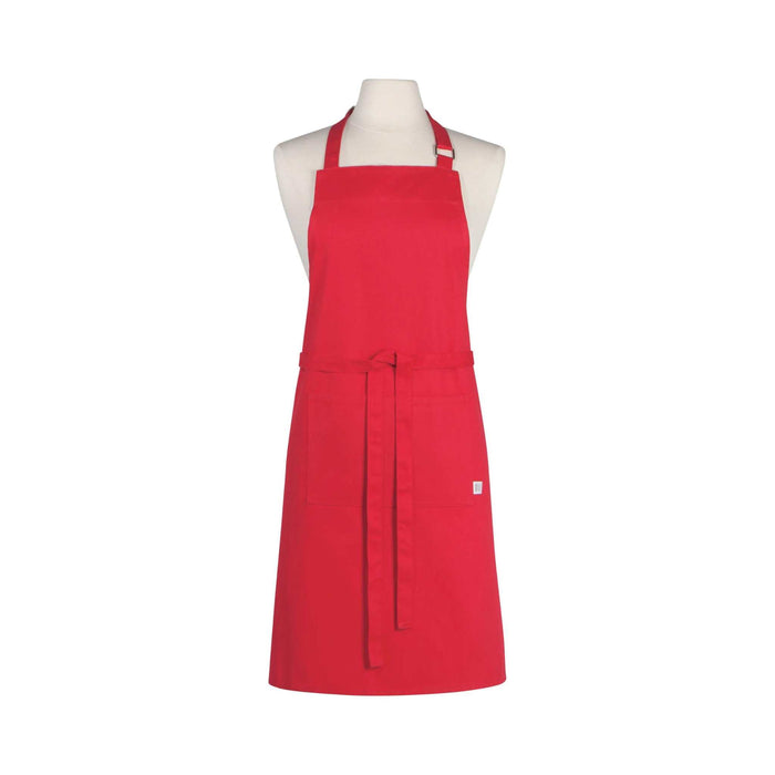 red basic apron