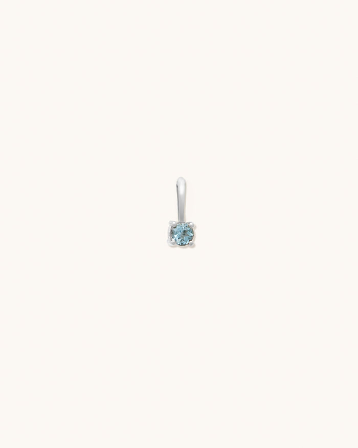 Aquamarine Birthstone Charm