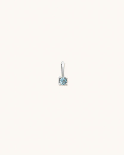 Aquamarine Birthstone Charm