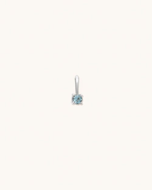 Aquamarine Birthstone Charm