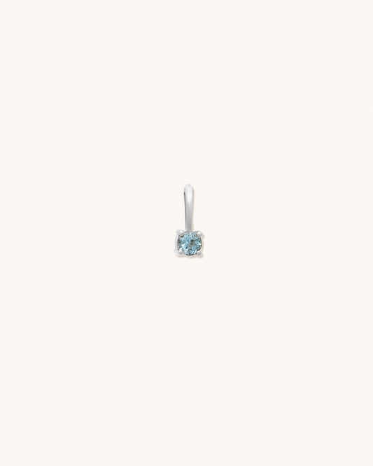 Aquamarine Birthstone Charm