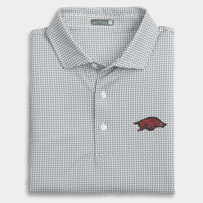 Arkansas Trellis Printed Performance Polo
