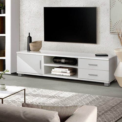 Artiss Entertainment Unit TV Cabinet 120cm White Dylan -Home Living Store - -