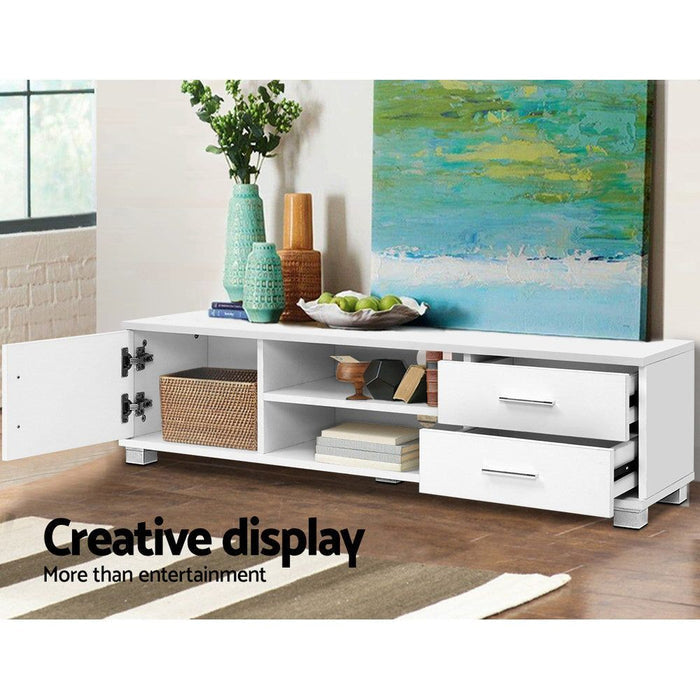 Artiss Entertainment Unit TV Cabinet 120cm White Dylan -Home Living Store - -
