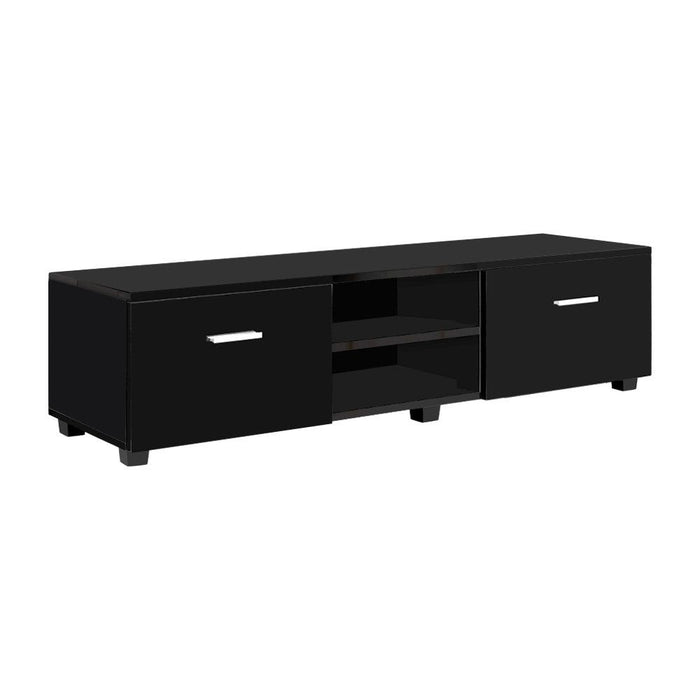 Artiss Entertainment Unit TV Cabinet 140cm Black Jim -Home Living Store - -