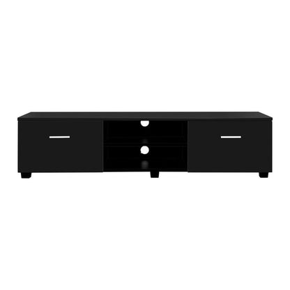 Artiss Entertainment Unit TV Cabinet 140cm Black Jim -Home Living Store - -