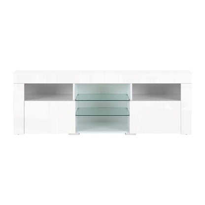 Artiss Entertainment Unit TV Cabinet LED 160cm White Bobi -Home Living Store - -