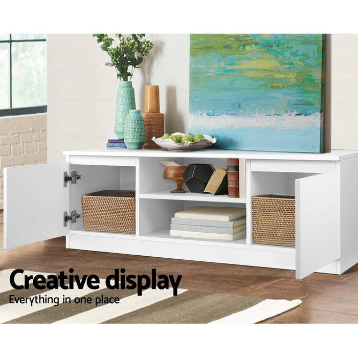 Artiss TV Cabinet Entertainment Unit 120cm White Anita -Home Living Store - -