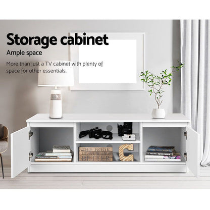 Artiss TV Cabinet Entertainment Unit 120cm White Anita -Home Living Store - -