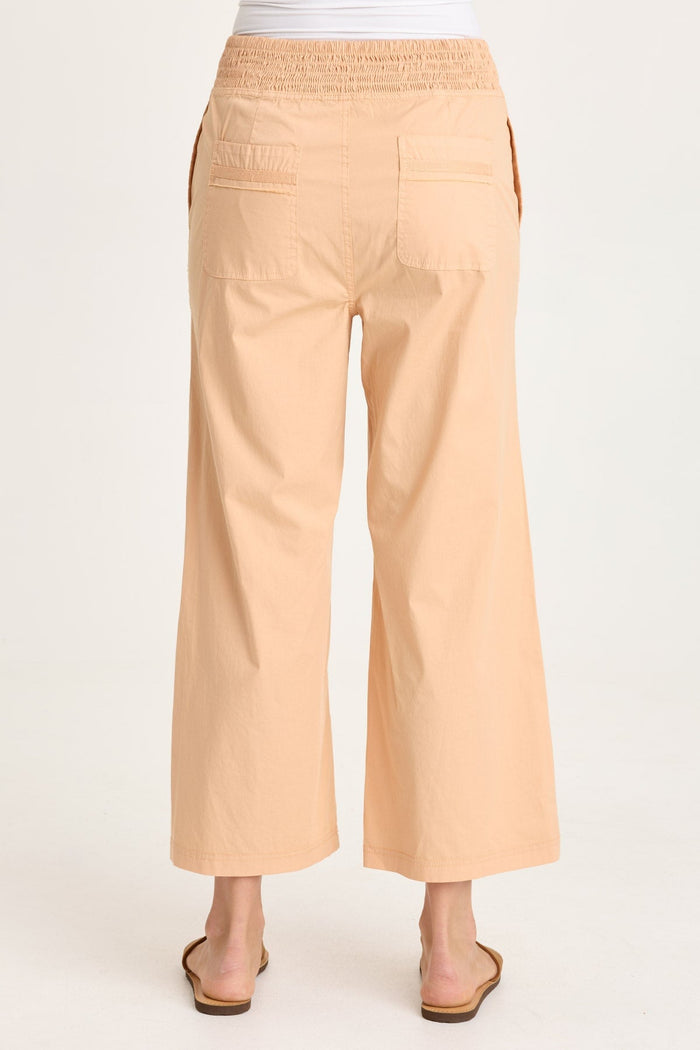 XCVI Artus Poplin Smocked Waist Crop