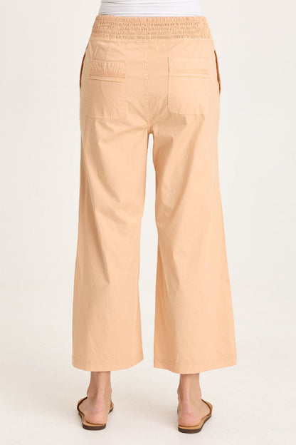 XCVI Artus Poplin Smocked Waist Crop