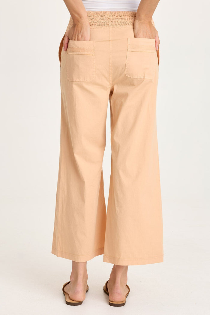 XCVI Artus Poplin Smocked Waist Crop