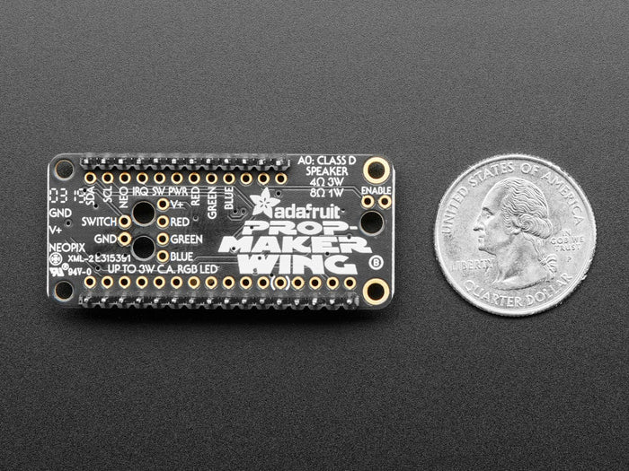 Assembled Adafruit Prop-Maker FeatherWing by Adafruit - The Pi Hut