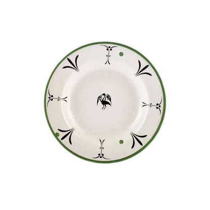 Assiette creuse Karaca gamme Paye Selcuklu oiseau, 23 cm
