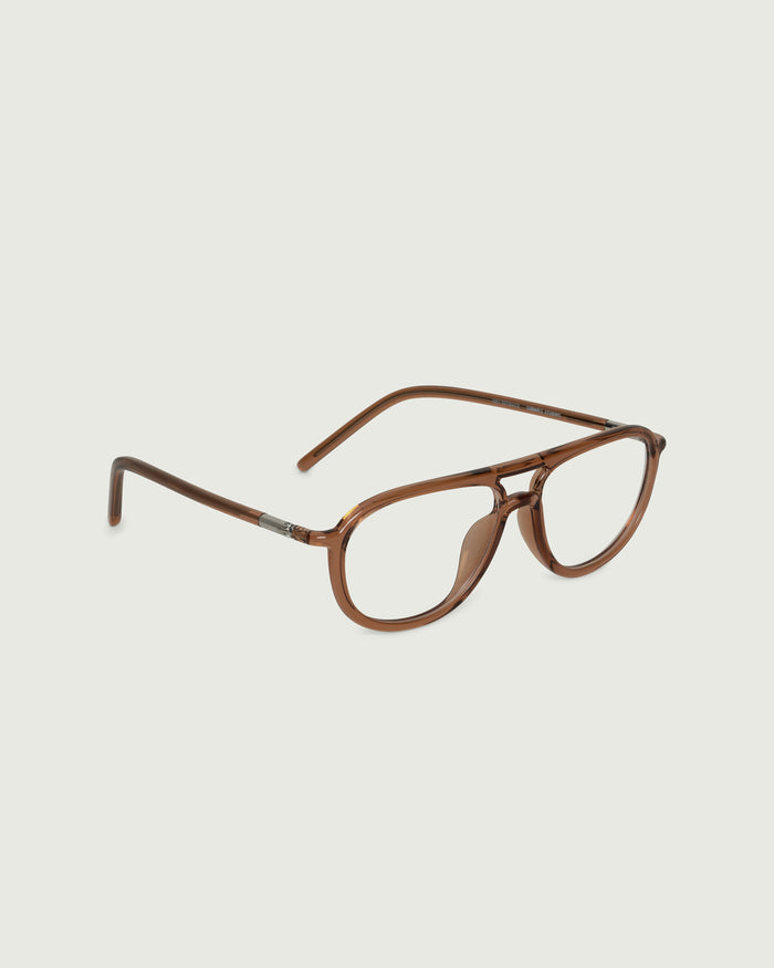 Ale::Astrid Eyeglasses pilot red castor seed front diagonal