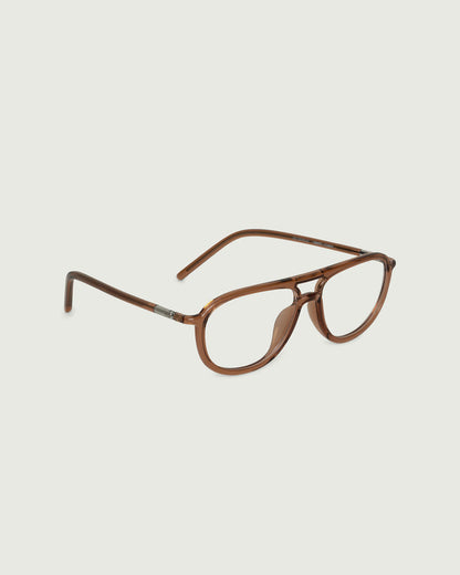 Ale::Astrid Eyeglasses pilot red castor seed front diagonal