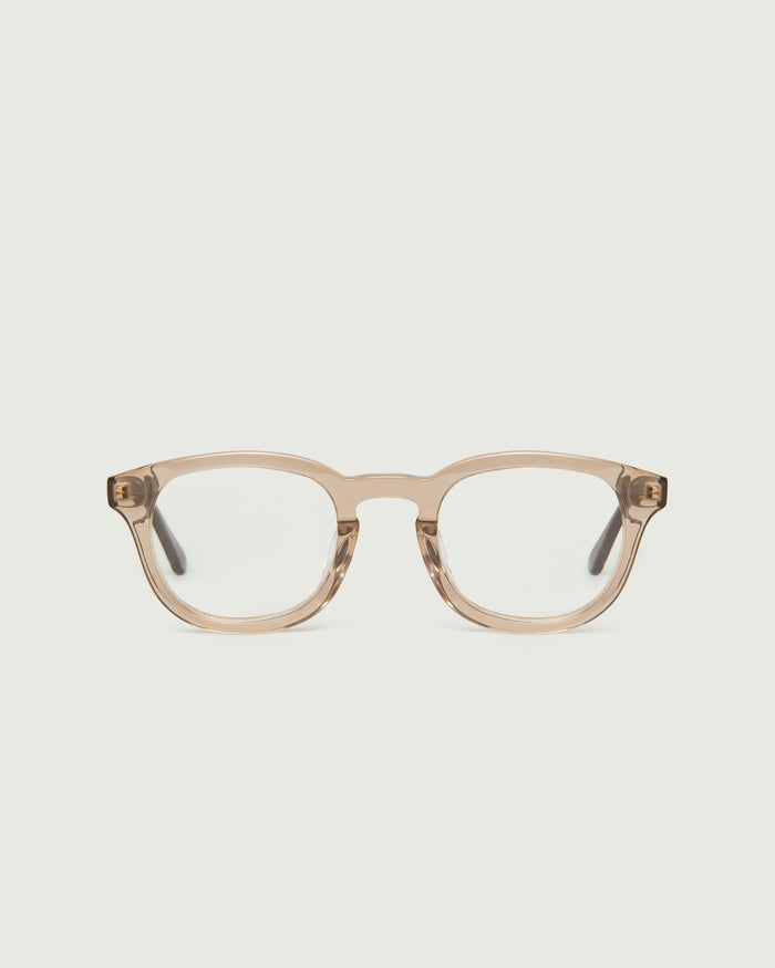 Sesame Tort::Atticus Eyeglasses round brown acetate front