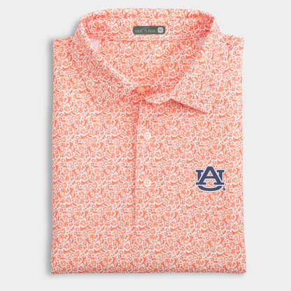Auburn Fastball Printed Performance Polo