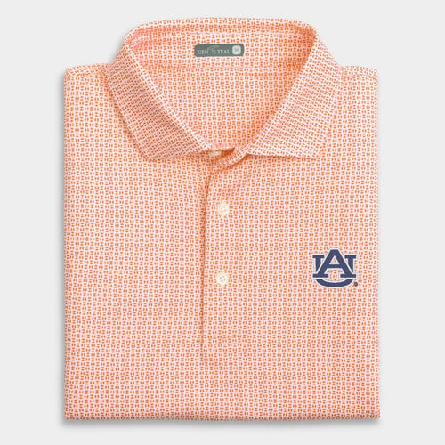 Auburn Trellis Printed Performance Polo