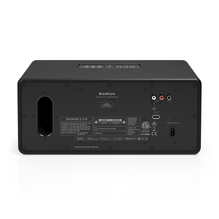 Audio Pro Drumfire D-2 W Wireless Multiroom Speaker Black Black