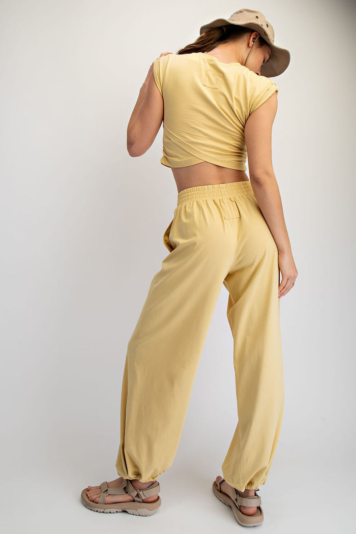 Baby Hannah Butter Yellow Matching Crossover Set