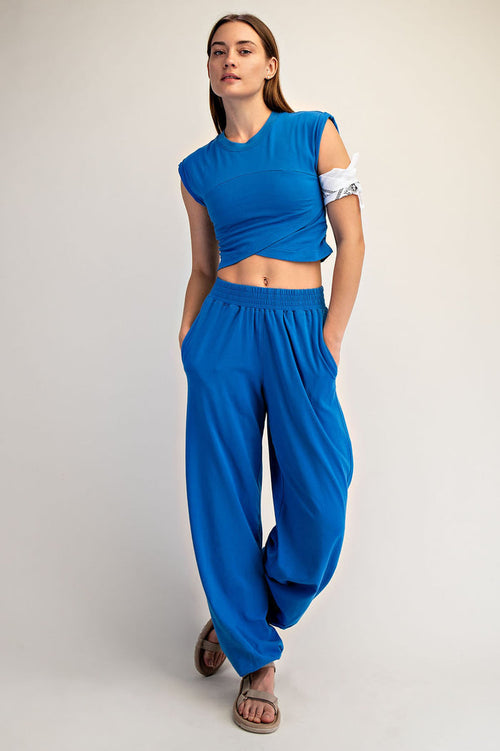 Baby Hannah Ocean Blue Matching Crossover Set