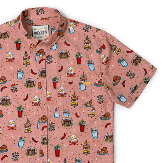 RSVLTS XS RSVLTS Short Sleeve Shirt Bacon, Ink, and Cheese – KUNUFLEX Short Sleeve Shirt