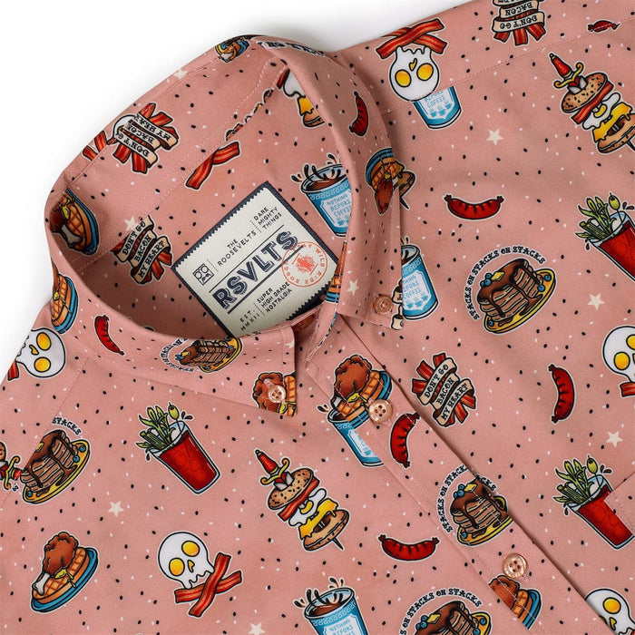 RSVLTS RSVLTS Short Sleeve Shirt Bacon, Ink, and Cheese – KUNUFLEX Short Sleeve Shirt