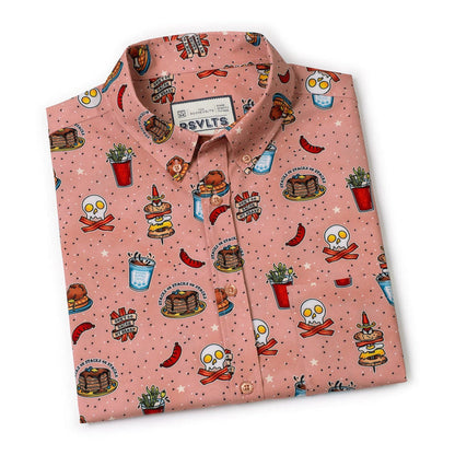 RSVLTS RSVLTS Short Sleeve Shirt Bacon, Ink, and Cheese – KUNUFLEX Short Sleeve Shirt