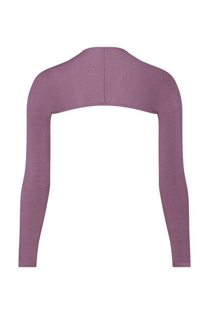 BALLET BOLERO IN AUBERGINE